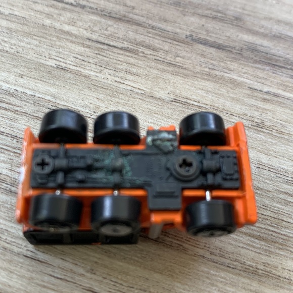 1987 Galoob Mirco Machine Dump Truck Orange Construction Vintage Micromachines - Picture 3 of 7